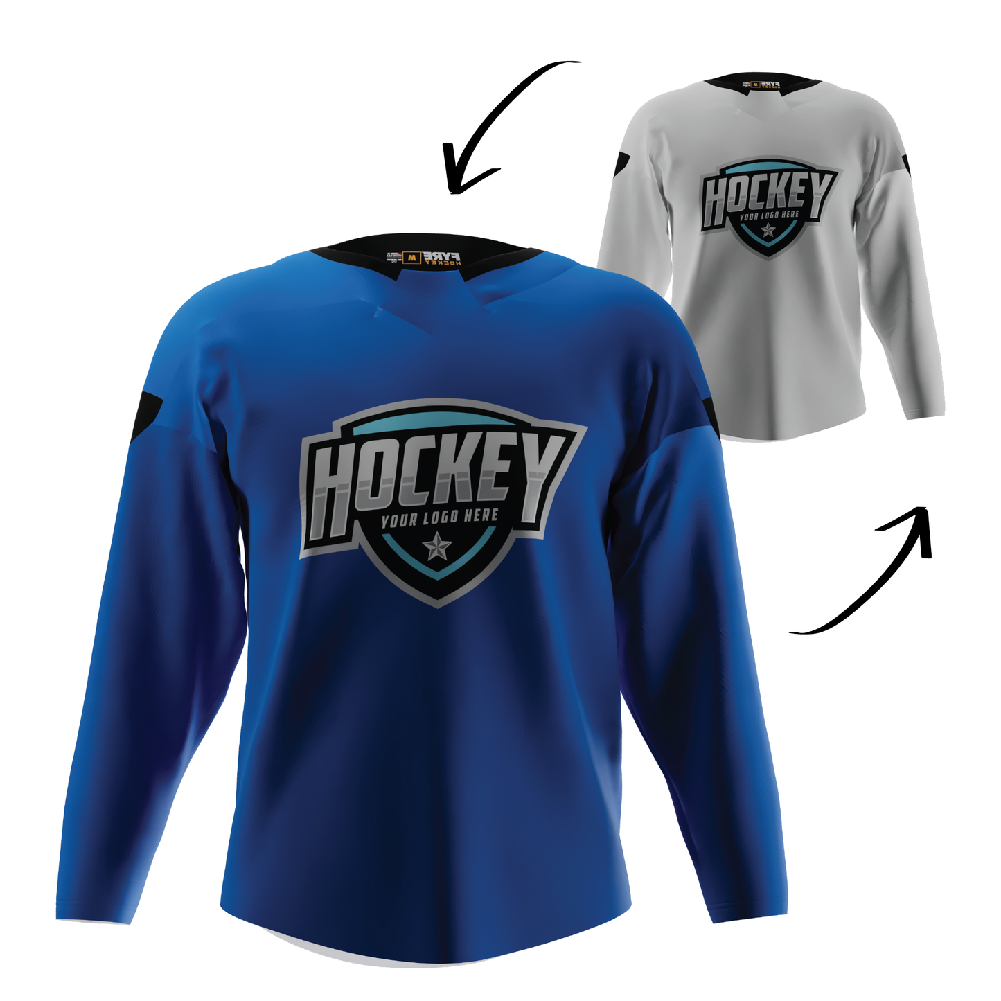 Blaze Reversible Pro Hockey Jersey – Pro Look, Dual-Sided Custom, Free Logo, Names, Numbers & Sponsor | Made in USA
