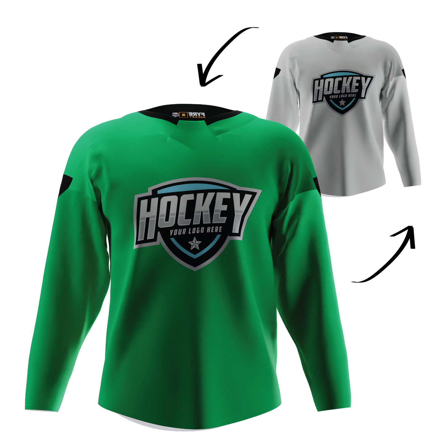 Blaze Reversible Pro Hockey Jersey – Pro Look, Dual-Sided Custom, Free Logo, Names, Numbers & Sponsor | Made in USA