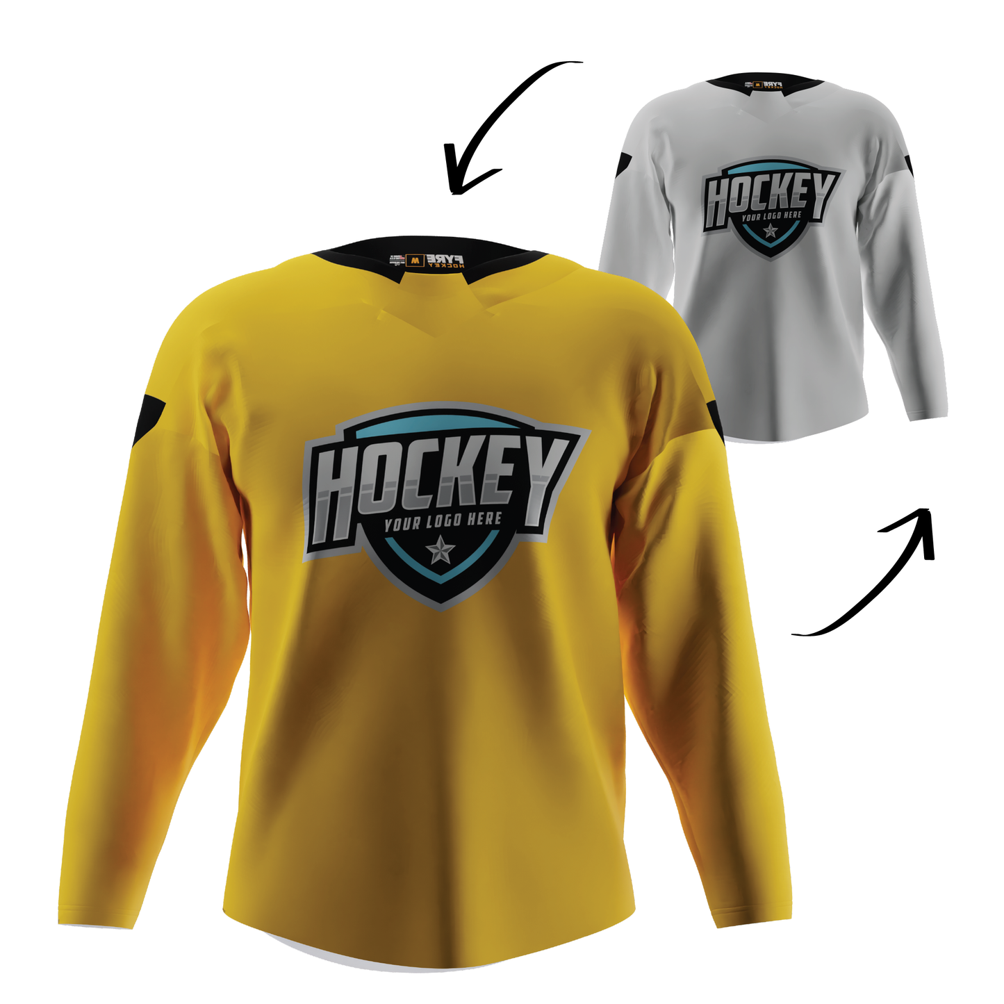 Blaze Reversible Pro Hockey Jersey – Pro Look, Dual-Sided Custom, Free Logo, Names, Numbers & Sponsor | Made in USA