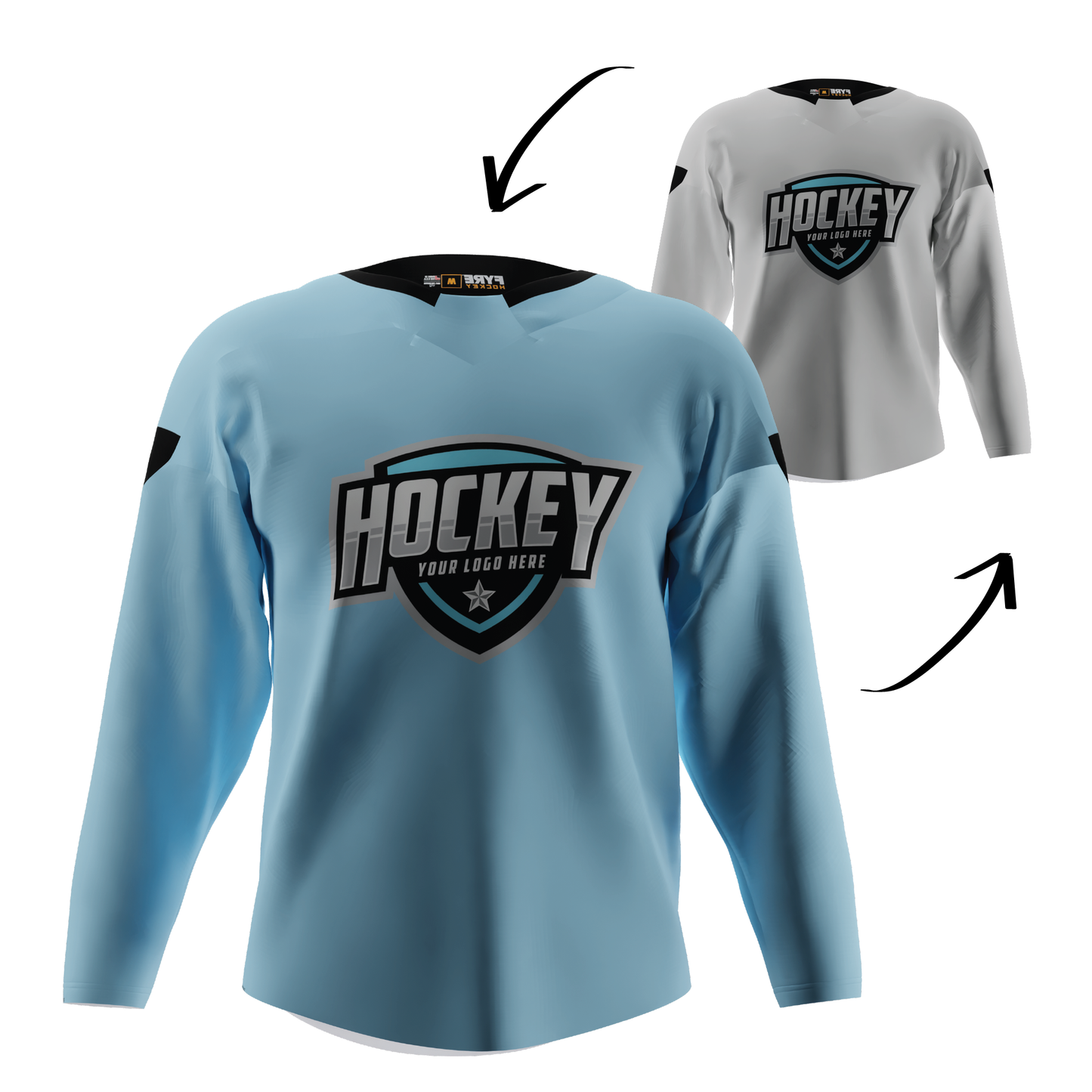 Blaze Reversible Pro Hockey Jersey – Pro Look, Dual-Sided Custom, Free Logo, Names, Numbers & Sponsor | Made in USA