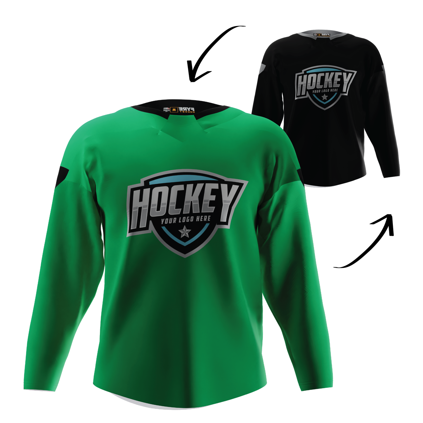 Blaze Reversible Pro Hockey Jersey – Pro Look, Dual-Sided Custom, Free Logo, Names, Numbers & Sponsor | Made in USA