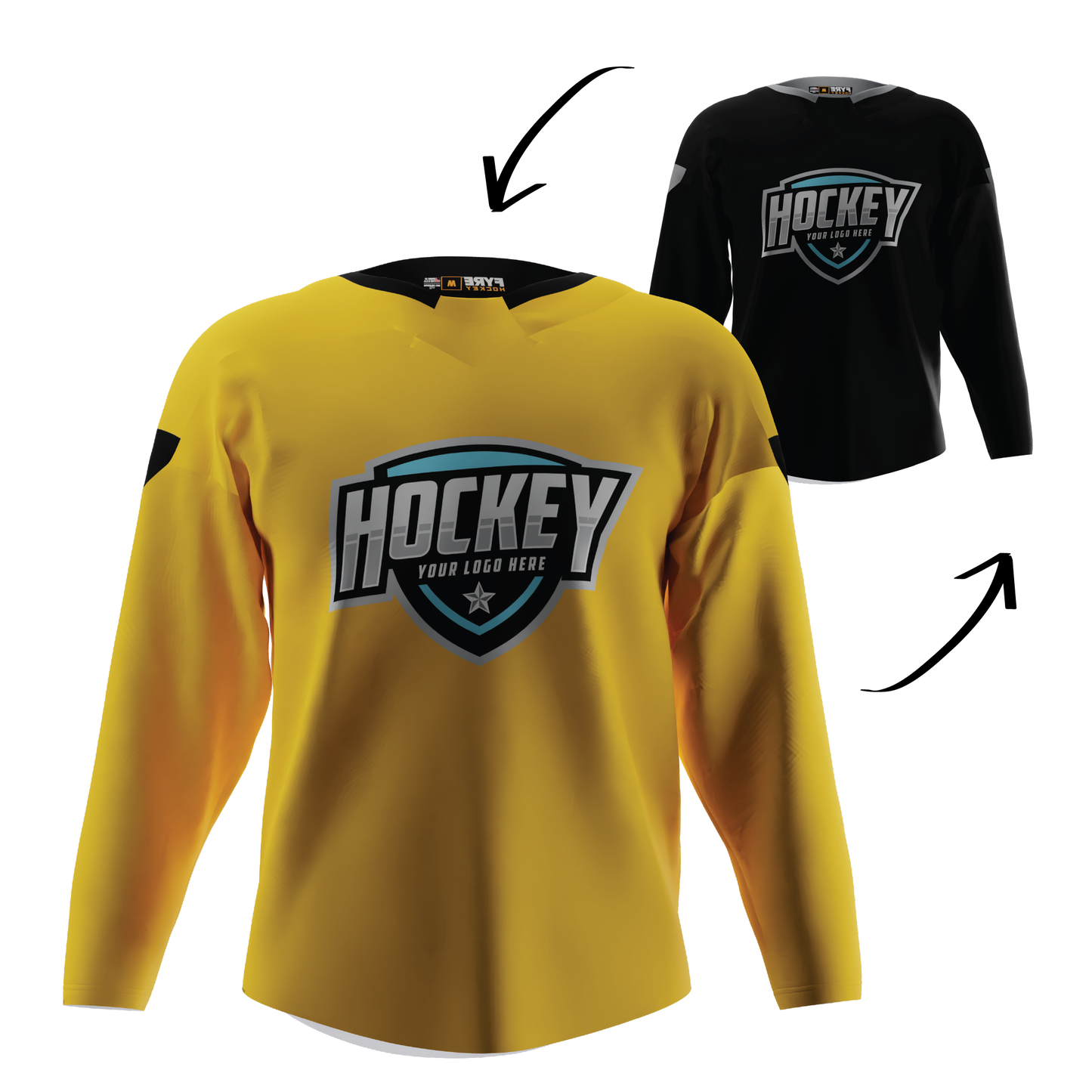 Blaze Reversible Pro Hockey Jersey – Pro Look, Dual-Sided Custom, Free Logo, Names, Numbers & Sponsor | Made in USA