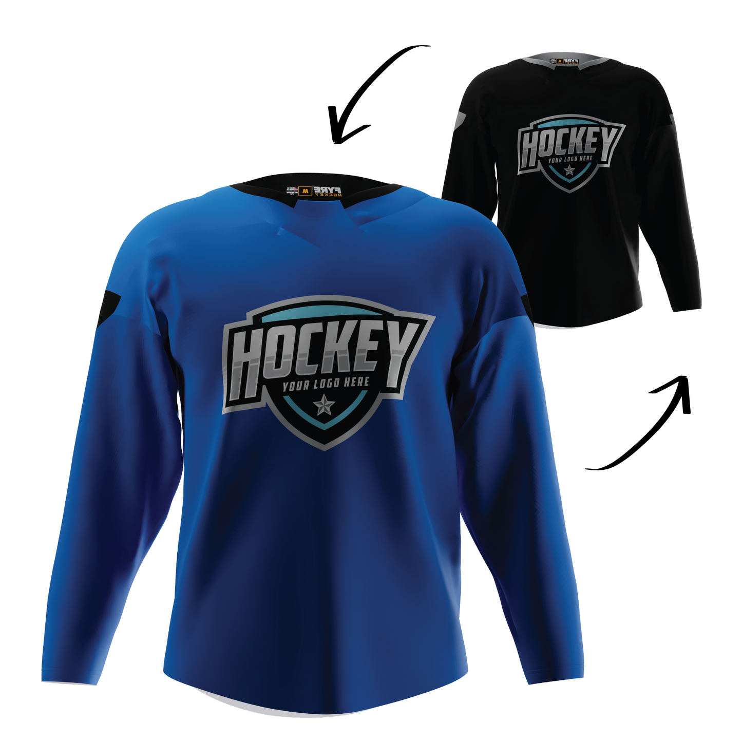 Blaze Reversible Pro Hockey Jersey – Pro Look, Dual-Sided Custom, Free Logo, Names, Numbers & Sponsor | Made in USA
