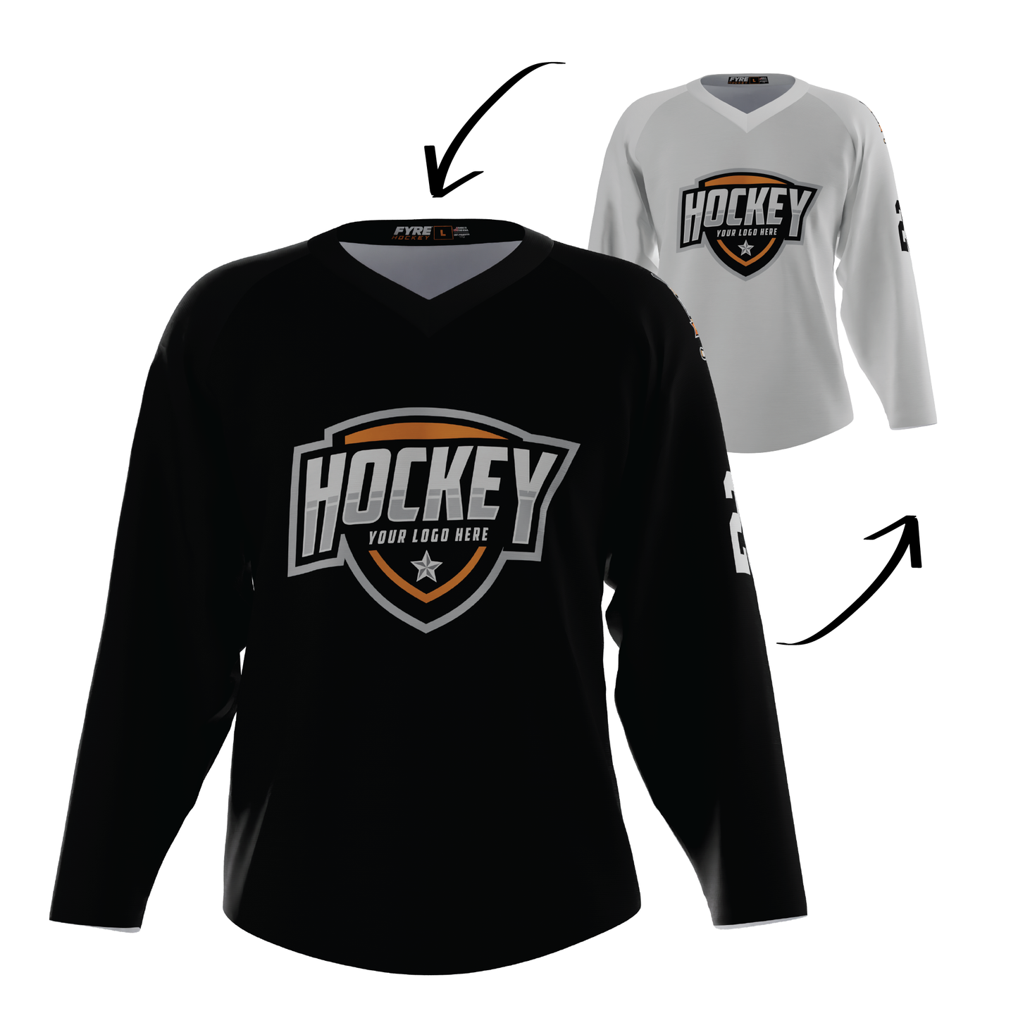 Ignite Reversible Hockey Jersey Free Logo, Names, Numbers & Sponsor