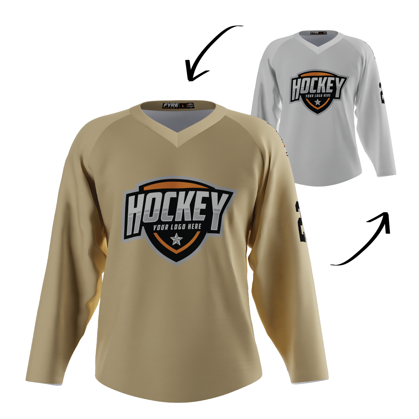 Ignite Reversible Hockey Jersey Free Logo, Names, Numbers & Sponsor