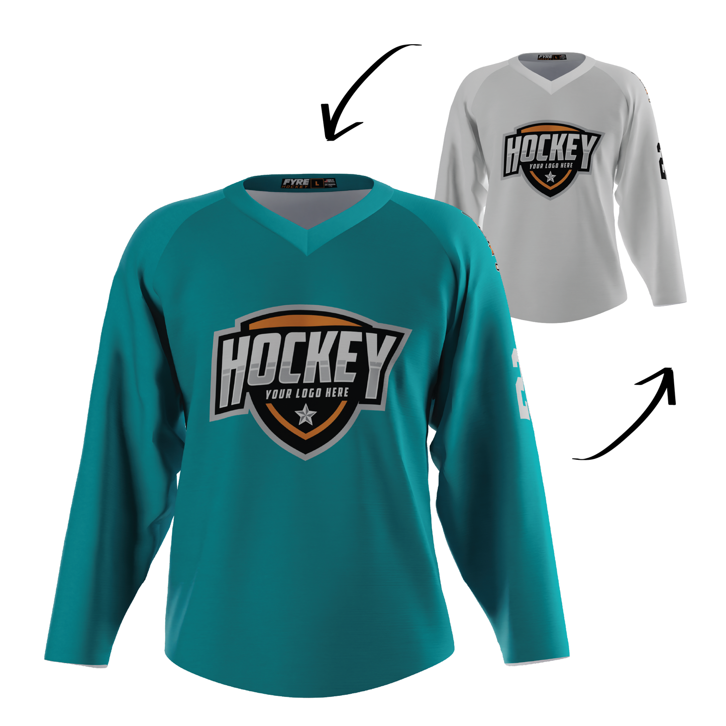 Ignite Reversible Hockey Jersey Free Logo, Names, Numbers & Sponsor