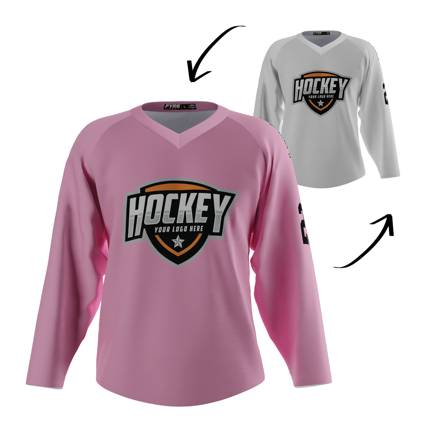 Ignite Reversible Hockey Jersey Free Logo, Names, Numbers & Sponsor