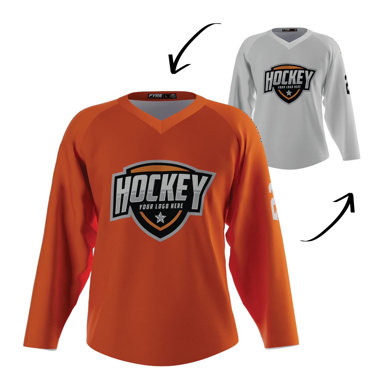 Ignite Reversible Hockey Jersey Free Logo, Names, Numbers & Sponsor