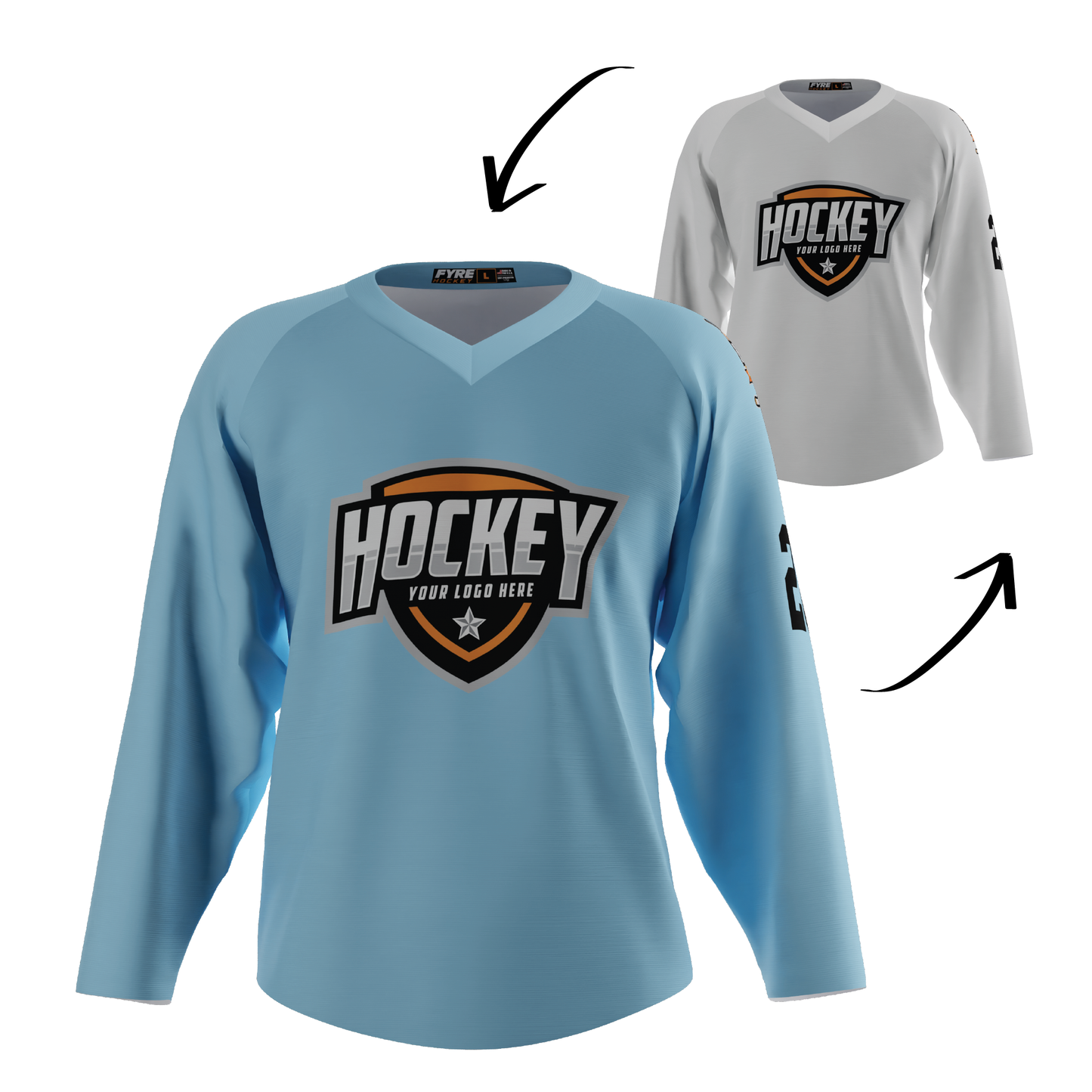 Ignite Reversible Hockey Jersey Free Logo, Names, Numbers & Sponsor