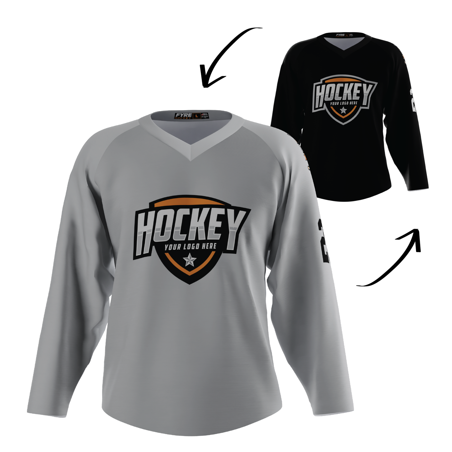 Ignite Reversible Hockey Jersey Free Logo, Names, Numbers & Sponsor