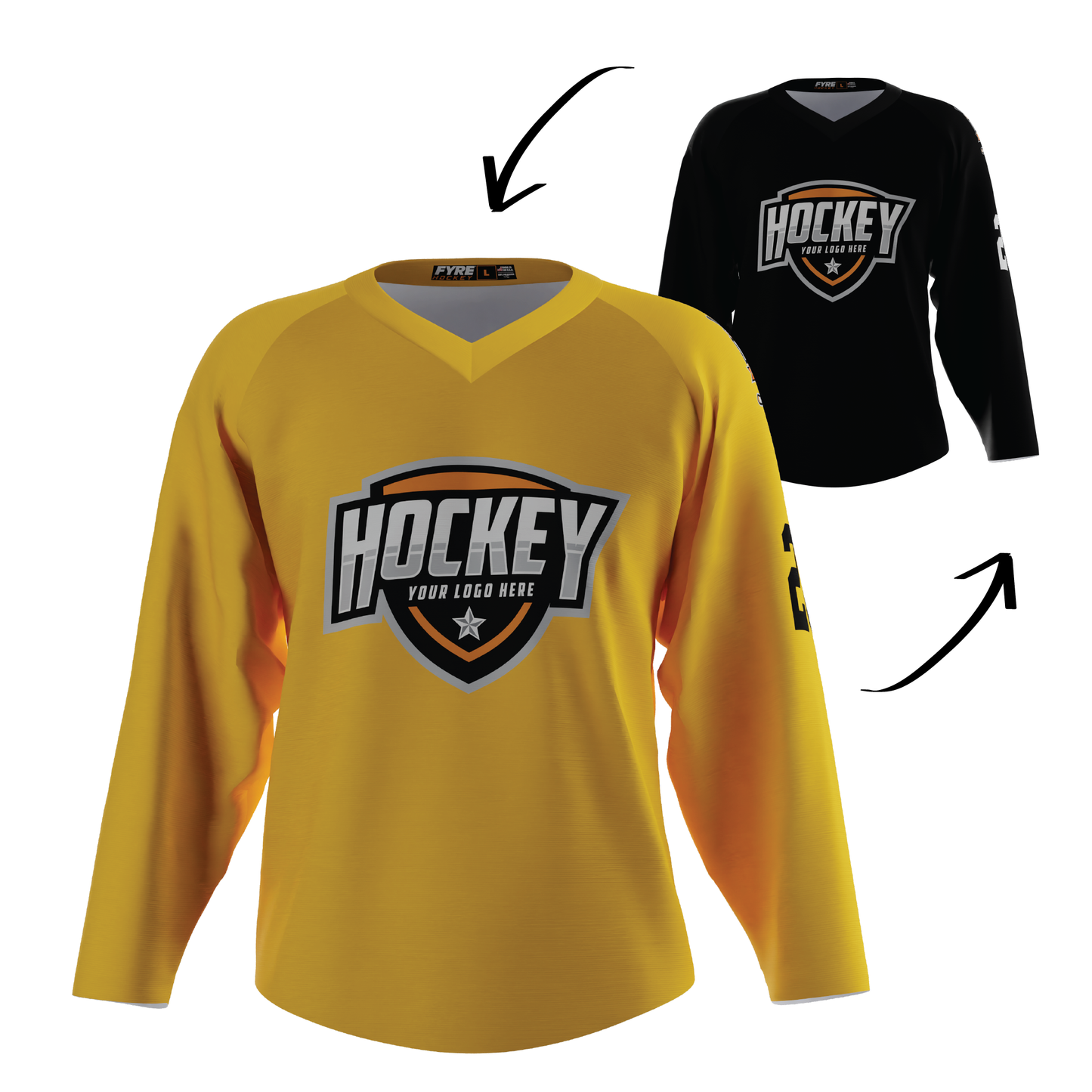 Ignite Reversible Hockey Jersey Free Logo, Names, Numbers & Sponsor