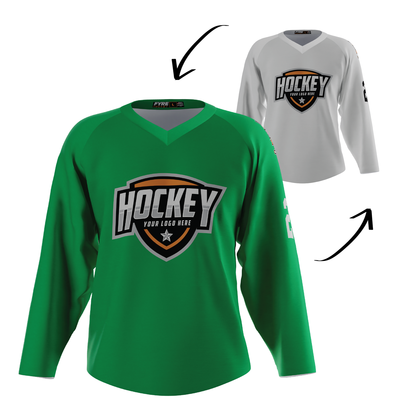 Ignite Reversible Hockey Jersey Free Logo, Names, Numbers & Sponsor