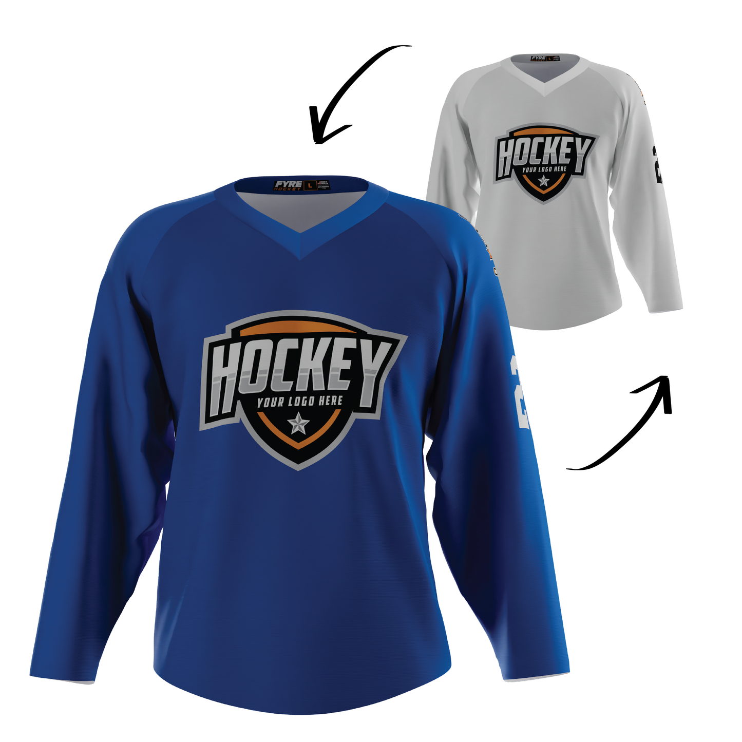 Ignite Reversible Hockey Jersey Free Logo, Names, Numbers & Sponsor