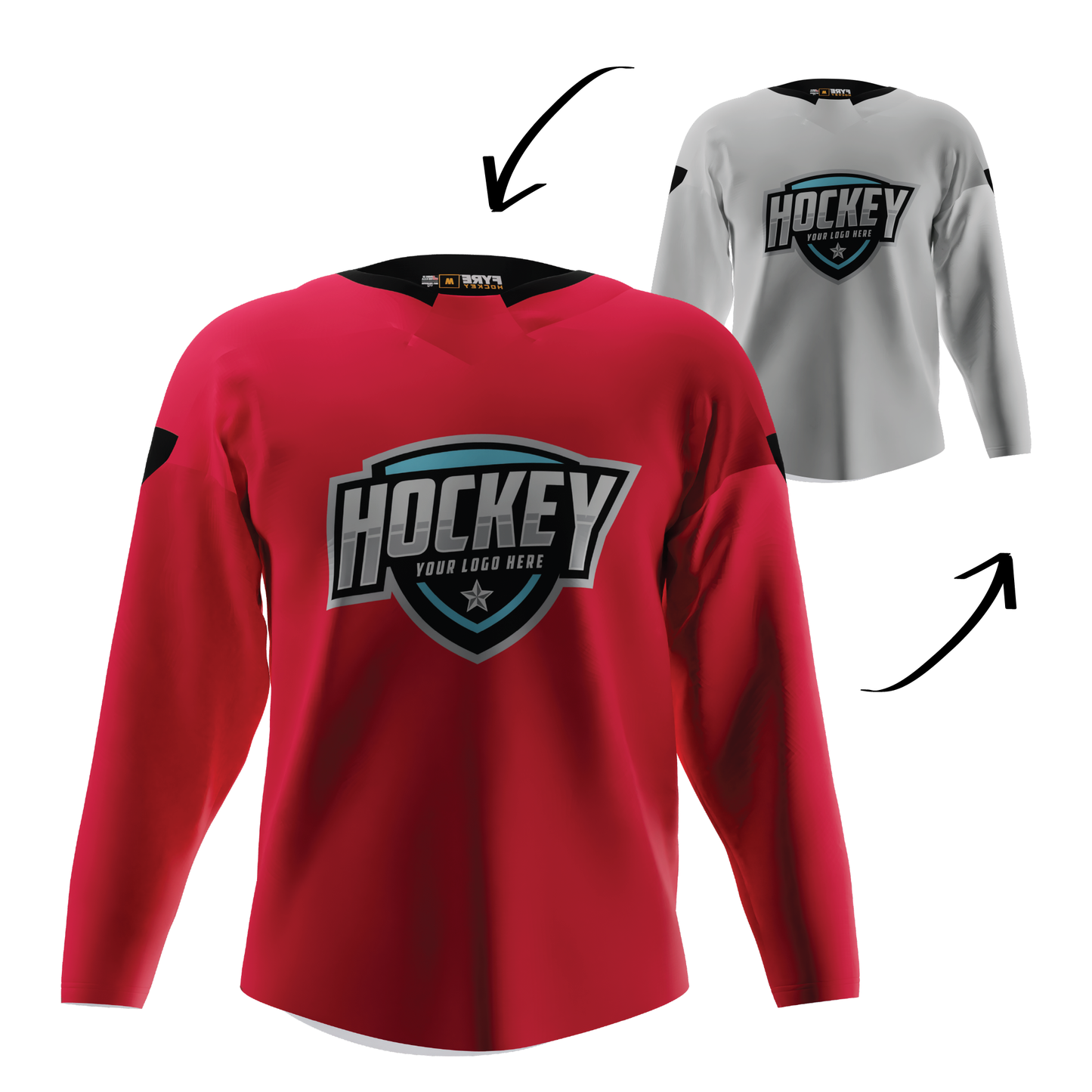 Blaze Reversible Pro Hockey Jersey – Pro Look, Dual-Sided Custom, Free Logo, Names, Numbers & Sponsor | Made in USA