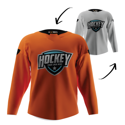 Blaze Reversible Pro Hockey Jersey – Pro Look, Dual-Sided Custom, Free Logo, Names, Numbers & Sponsor | Made in USA