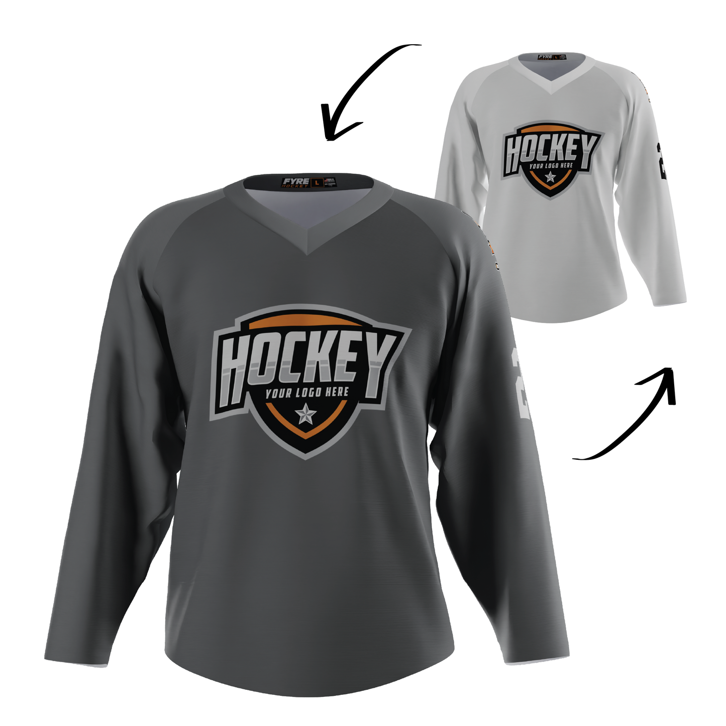 Ignite Reversible Hockey Jersey Free Logo, Names, Numbers & Sponsor