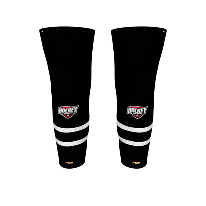 Flare Pro Hockey Socks – Three‑Stripe Tradition. Pro‑Level Durability. Logo Included