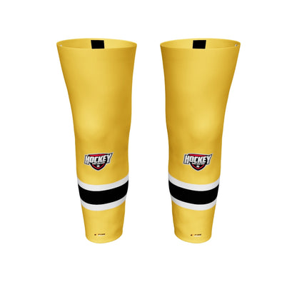 Flare Pro Hockey Socks – Three‑Stripe Tradition. Pro‑Level Durability. Logo Included