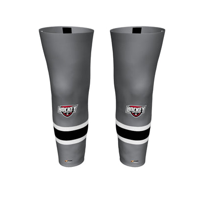 Flare Pro Hockey Socks – Three‑Stripe Tradition. Pro‑Level Durability. Logo Included