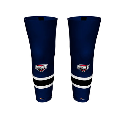 Flare Pro Hockey Socks – Three‑Stripe Tradition. Pro‑Level Durability. Logo Included