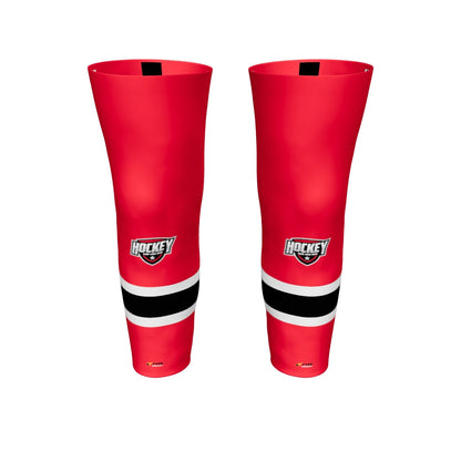 Flare Pro Hockey Socks – Three‑Stripe Tradition. Pro‑Level Durability. Logo Included