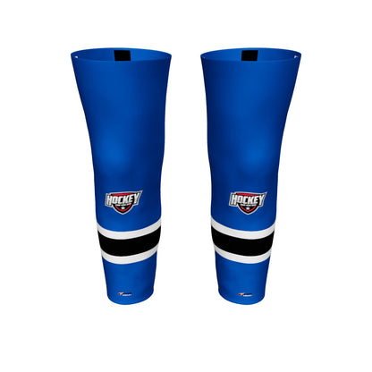 Flare Pro Hockey Socks – Three‑Stripe Tradition. Pro‑Level Durability. Logo Included