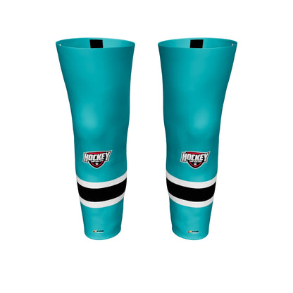 Flare Pro Hockey Socks – Three‑Stripe Tradition. Pro‑Level Durability. Logo Included